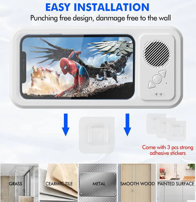 Dein Dusch-Kino mit Bluetooth-Sound: Die wasserdichte Handyhalterung